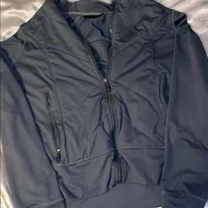 Army green sporty zip up